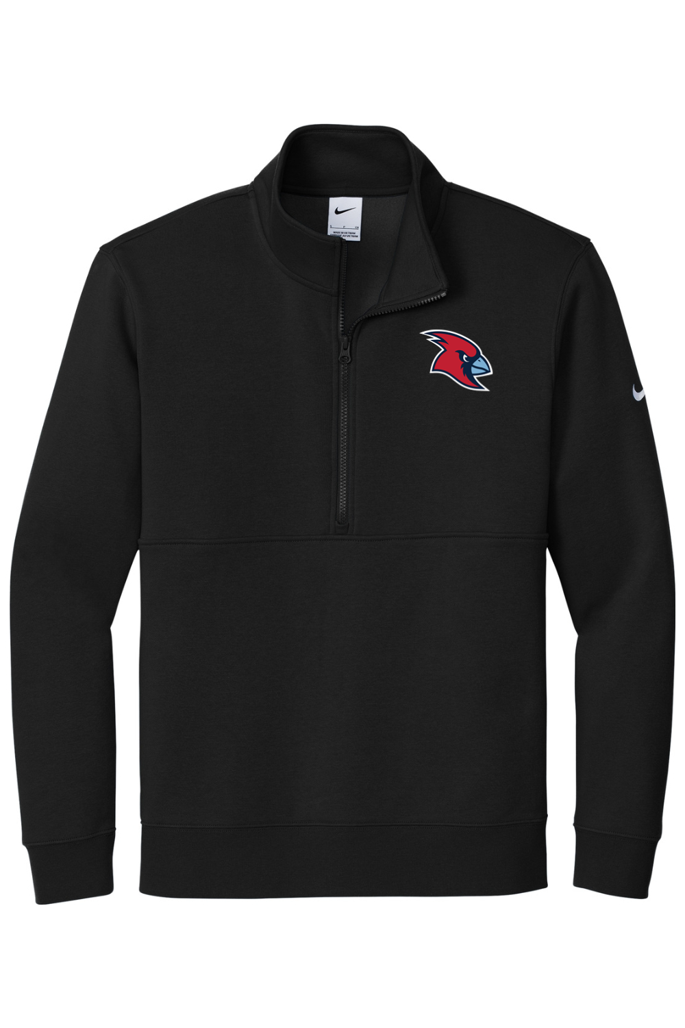Marion Redbirds Baseball DTF Nike Club Fleece Sleeve Swoosh 1/2-Zip