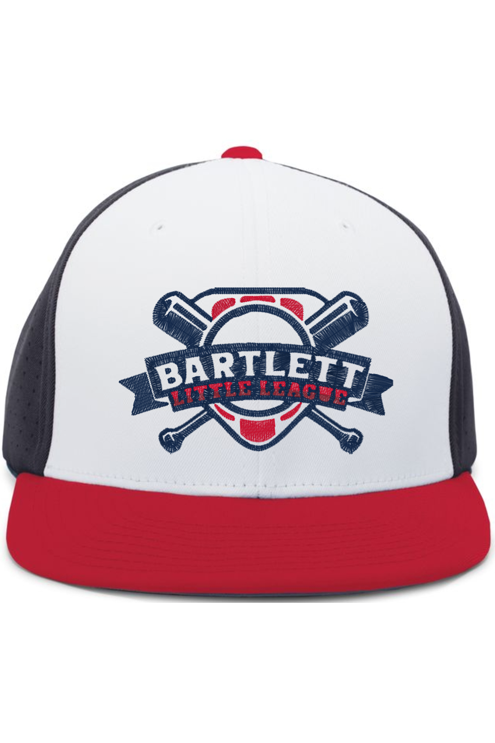 Bartlett Little League Baseball Embroidery Perforated F3 Performance Flexfit Cap