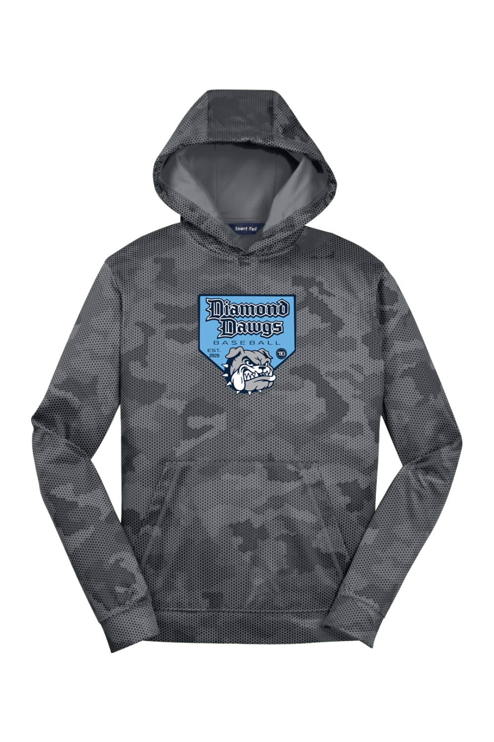 Diamond Dawgs Youth Sport-Wick CamoHex Fleece Hooded Pullover