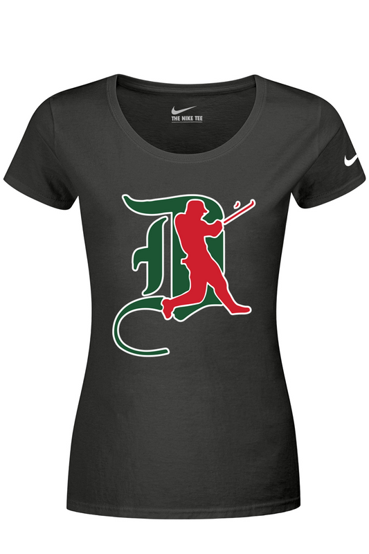 Junior Dans Baseball Nike Ladies Dri-FIT Cotton/Poly Scoop Neck Tee