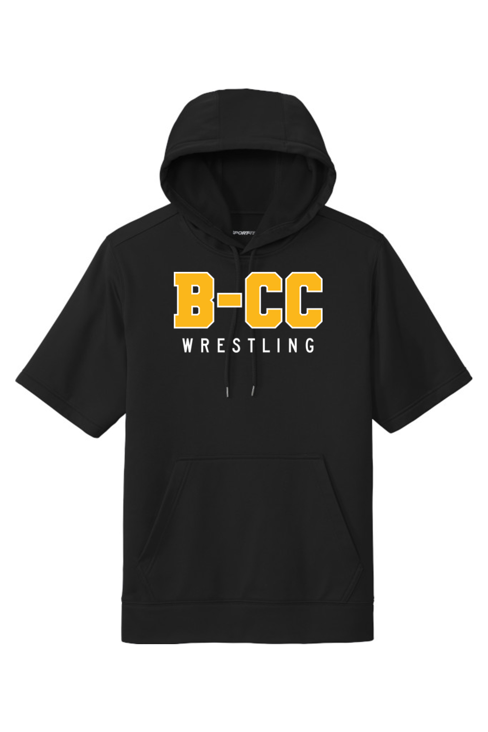 B-CC Wrestling DTF Sport-Wick Fleece Short Sleeve Hooded Pullover