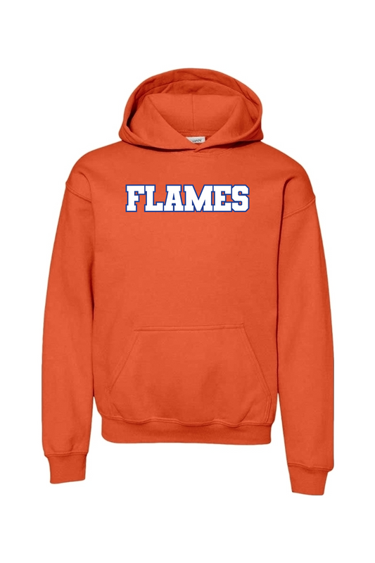 Flames MI Team DTF Youth Heavy Blend Hooded Sweatshirt