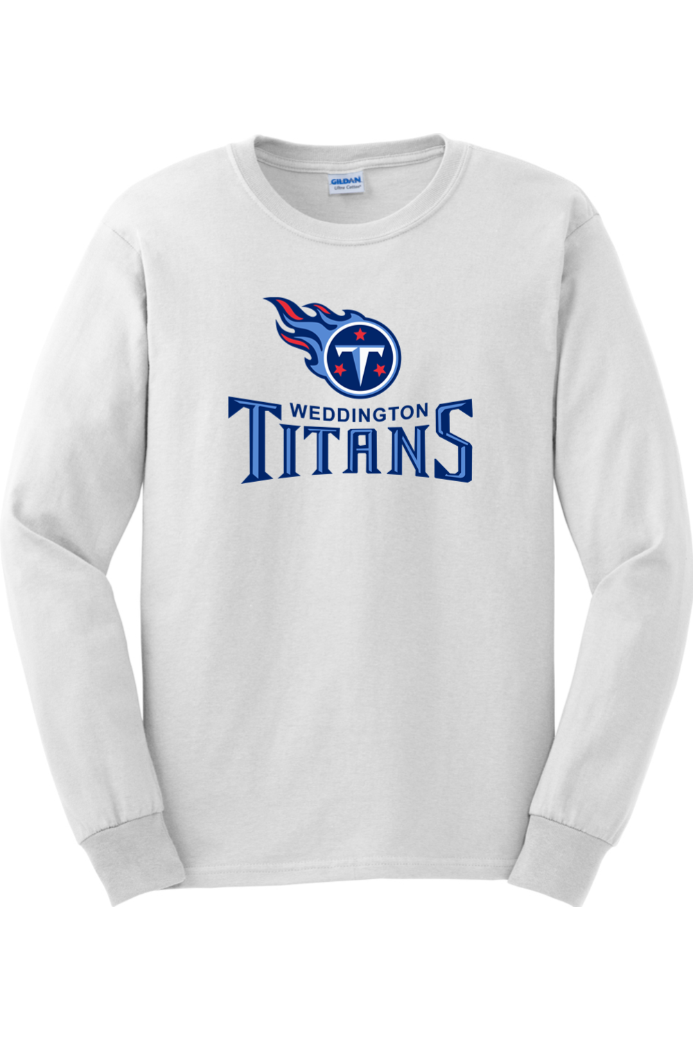Weddington Titans Football DTF Ultra Cotton Long Sleeve T-Shirt