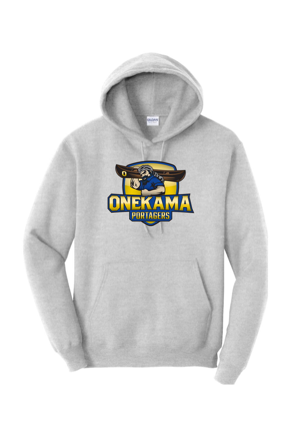 Onekama Portagers Football Heavy Blend Hooded Sweatshirt