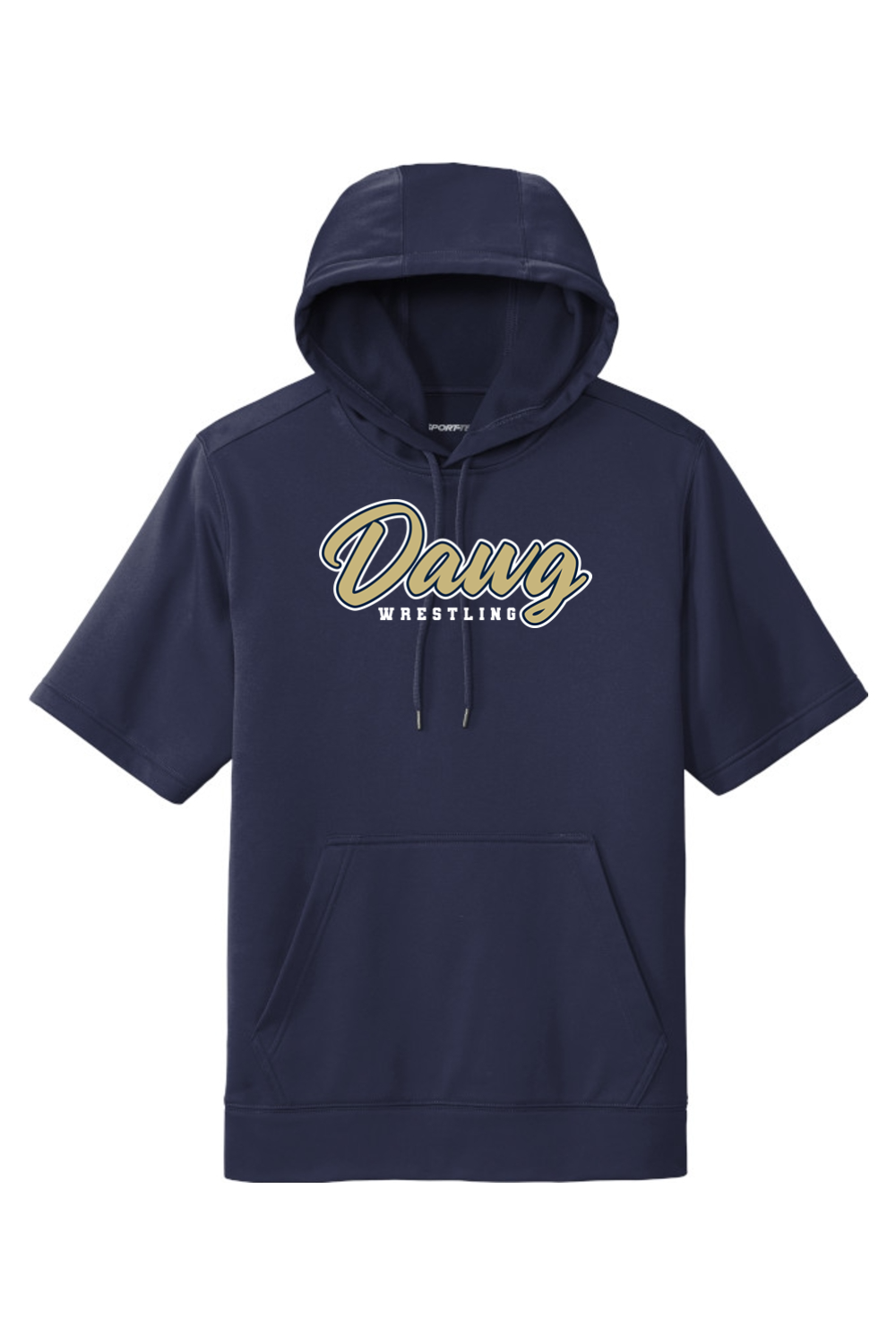 Otsego Middle School Wrestling DTF Sport-Wick Fleece Short Sleeve Hooded Pullover