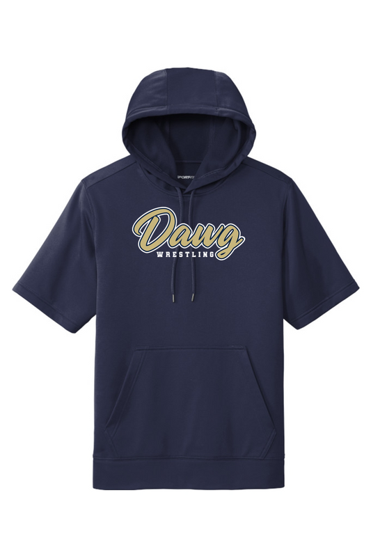 Otsego Middle School Wrestling DTF Sport-Wick Fleece Short Sleeve Hooded Pullover