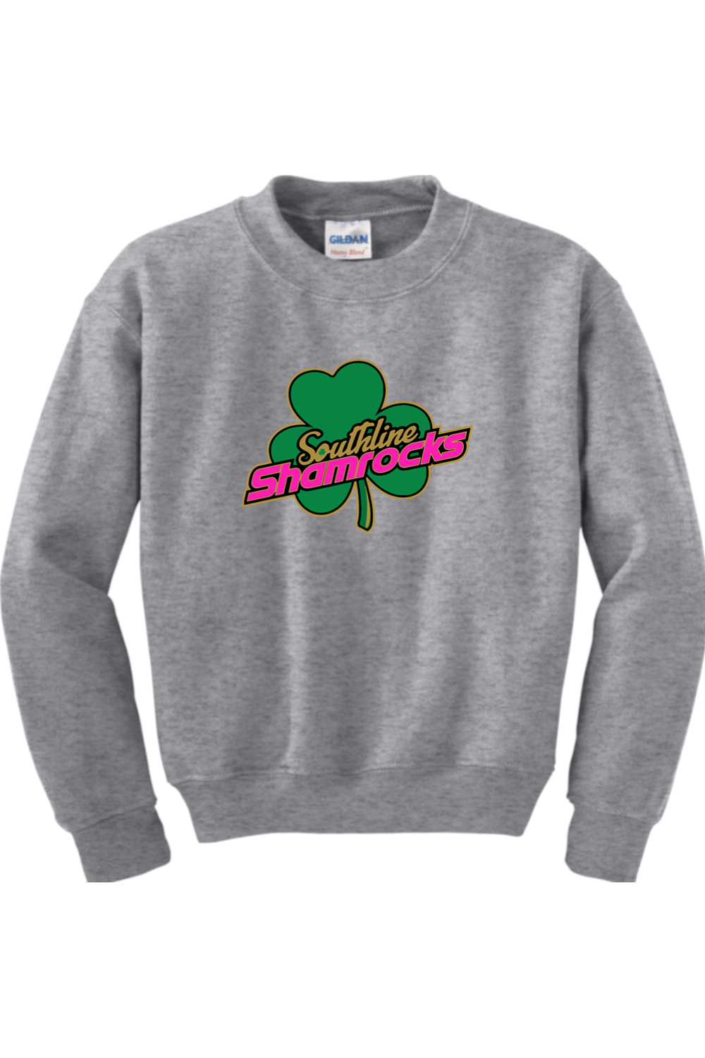 Shamrocks Softball Youth Heavy Blend Crewneck Sweatshirt