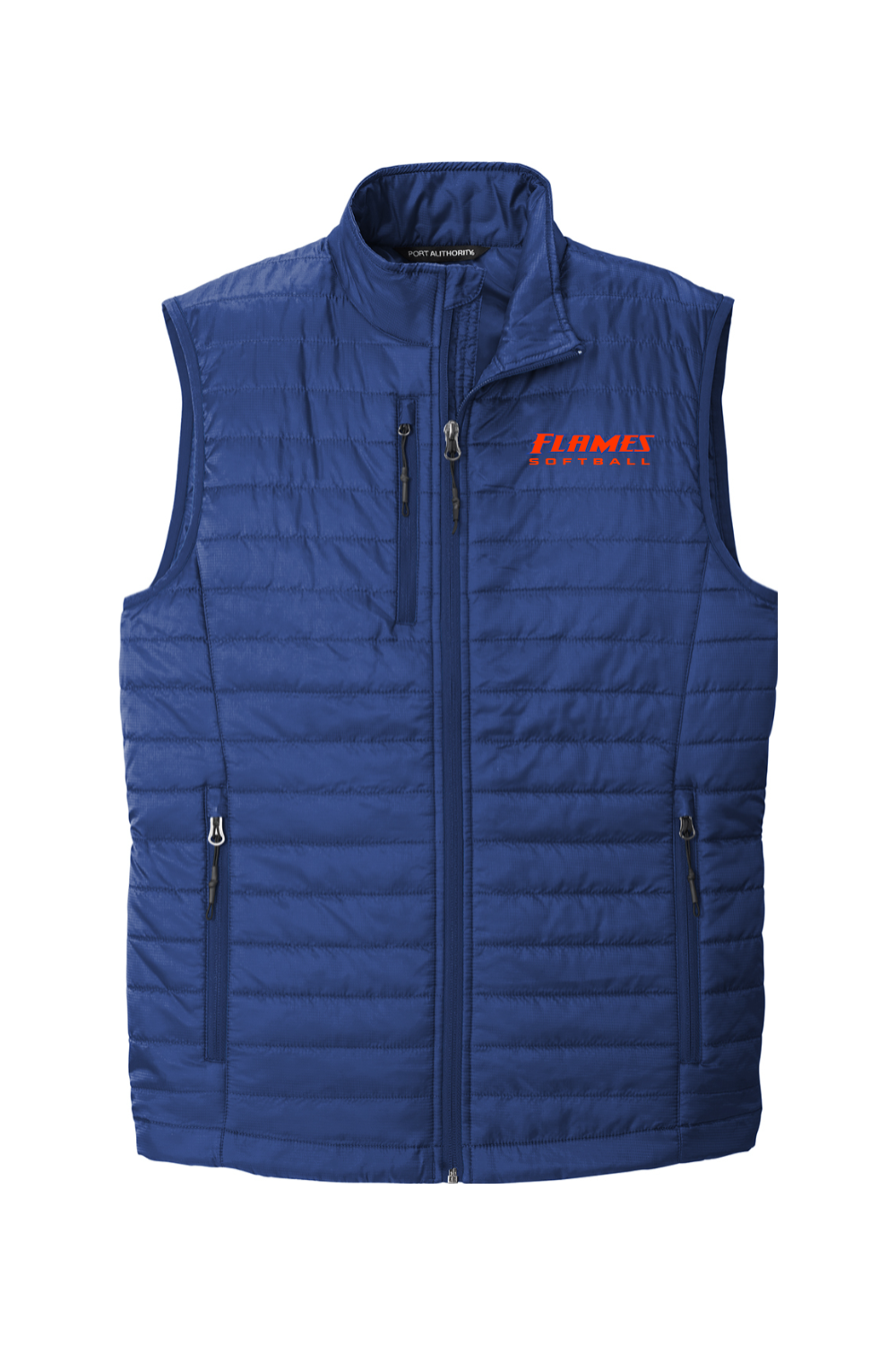 Flames MI Softball DTF Port Authority Packable Puffy Vest