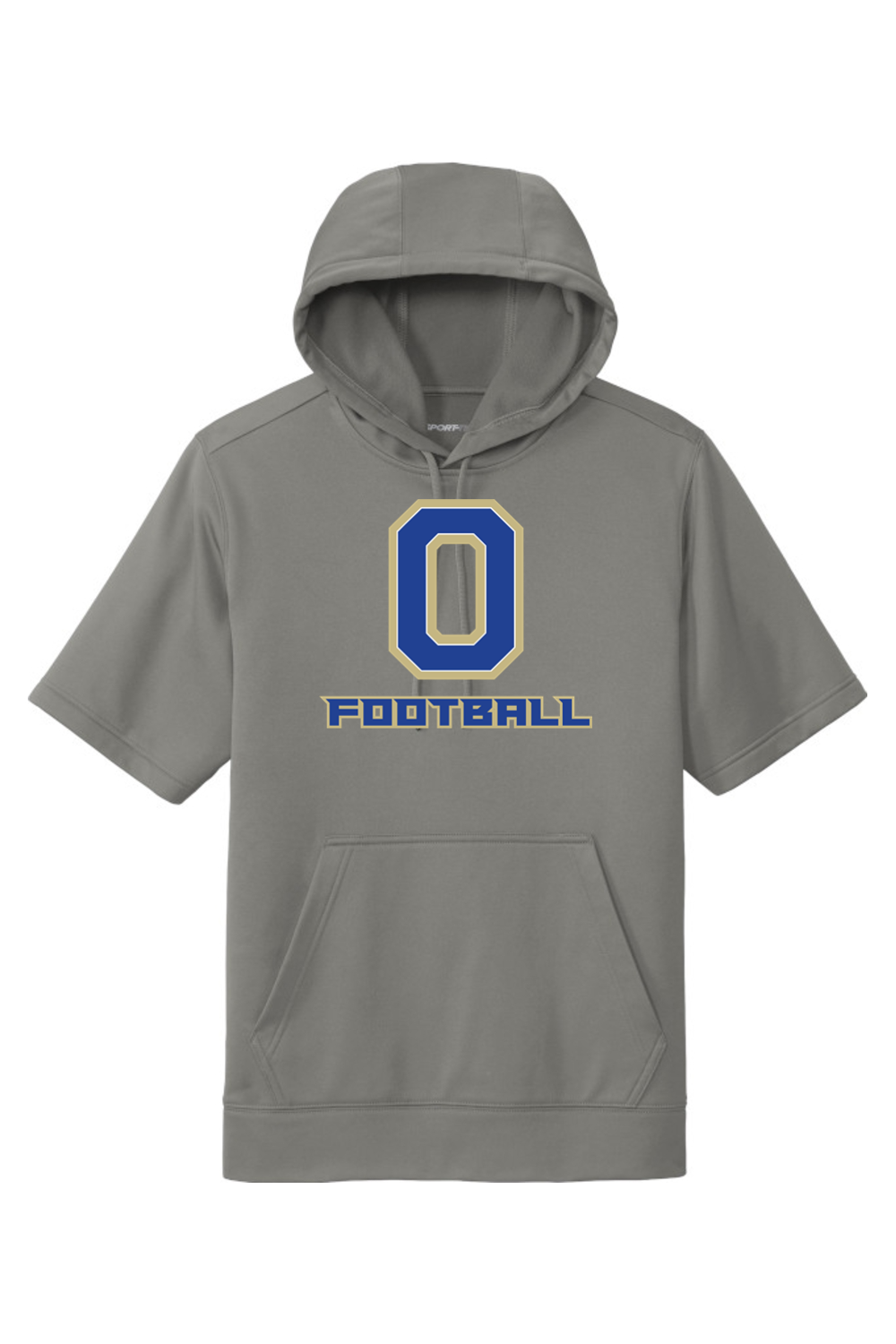 Onekama Portagers Football Fleece Short Sleeve Hooded Pullover