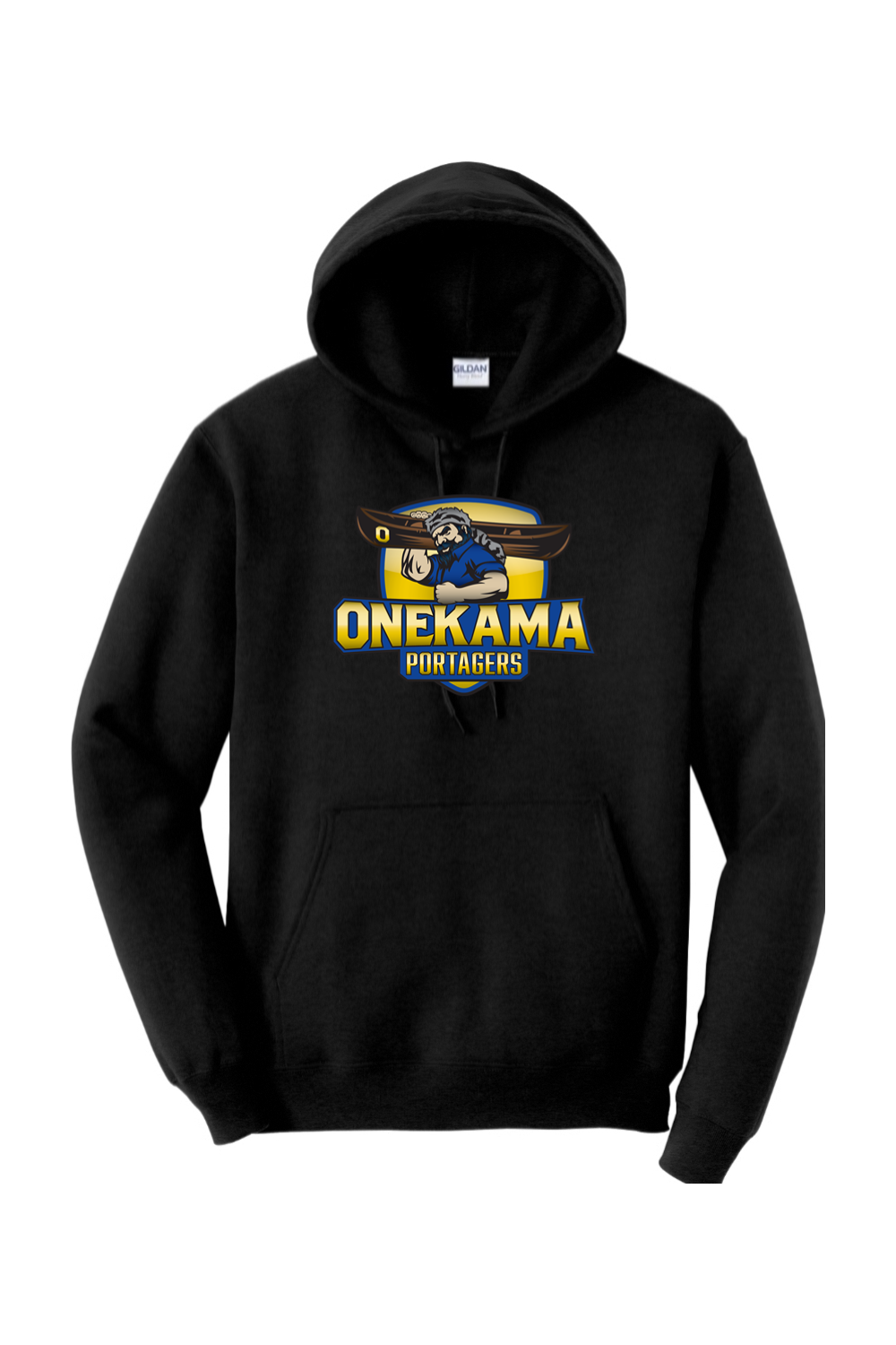 Onekama Portagers Football Heavy Blend Hooded Sweatshirt