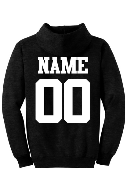 Brawlers Baseball Heavy Blend Hooded Sweatshirt With Name and Number
