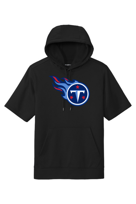 Weddington Titans Football DTF Fleece Short Sleeve Hooded Pullover