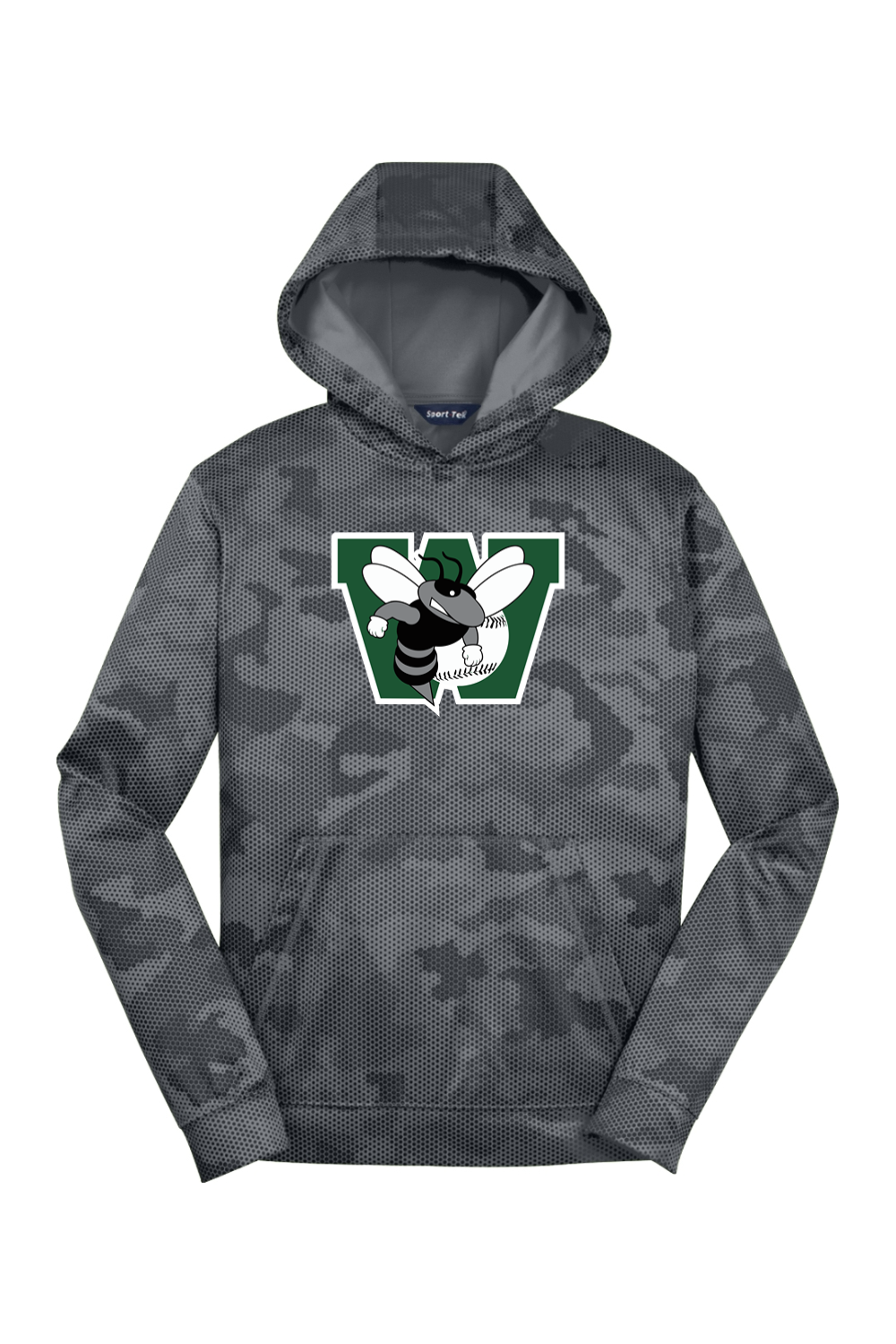 Williamston Stings Youth CamoHex Fleece Hooded Pullover