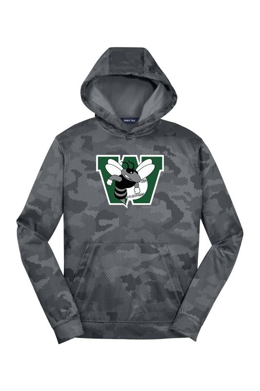 Williamston Stings Youth CamoHex Fleece Hooded Pullover