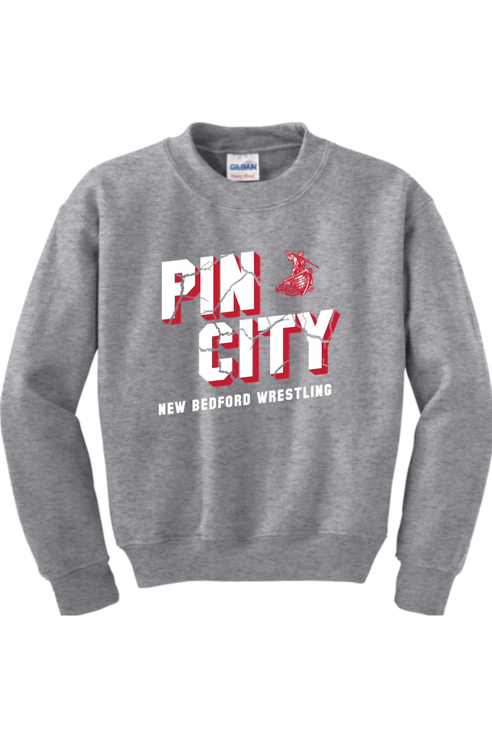 New Bedford Wrestling DTF Youth Heavy Blend Crewneck Sweatshirt