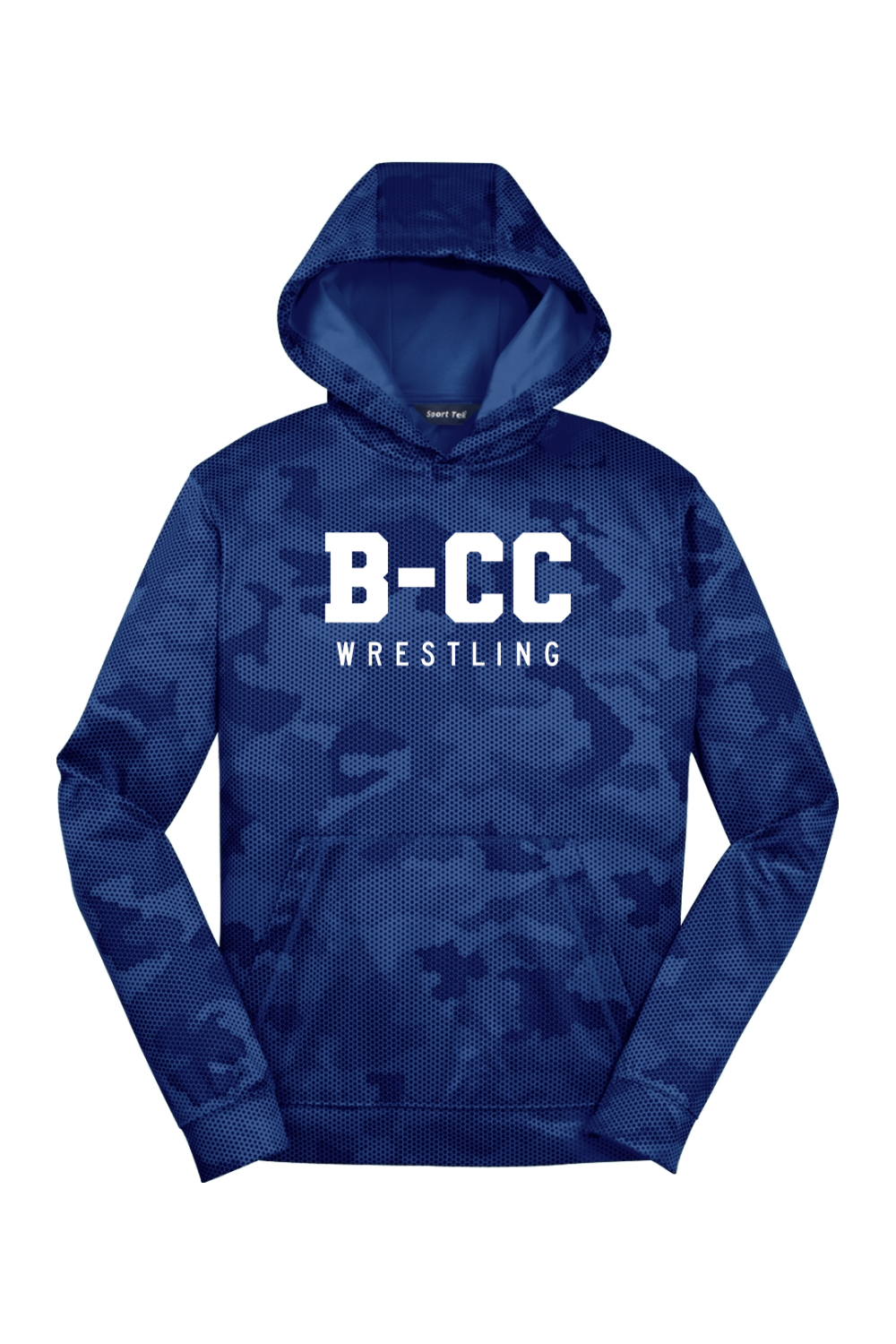 B-CC Wrestling DTF Youth Sport-Wick CamoHex Fleece Hooded Pullover