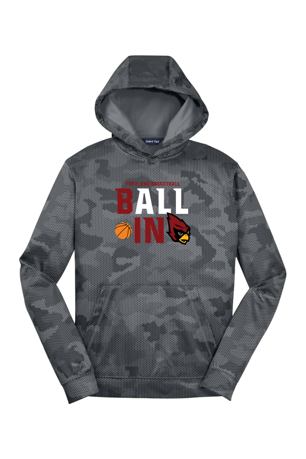 Portland Raider Basketball Youth CamoHex Fleece Hooded Pullover