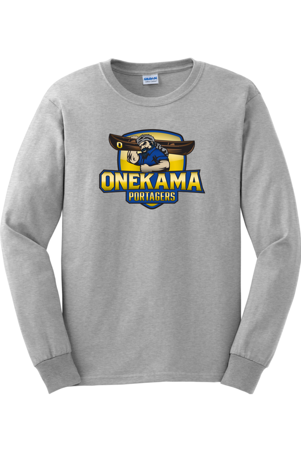 Onekama Portagers Football Cotton Long Sleeve T-Shirt