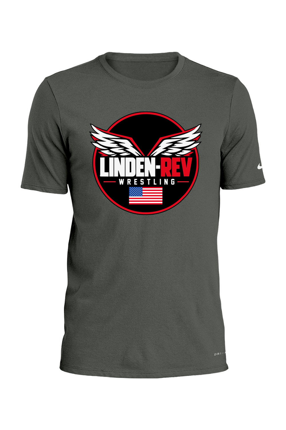Linden Rev Wrestling DTF Nike Dri-FIT Cotton/Poly Tee