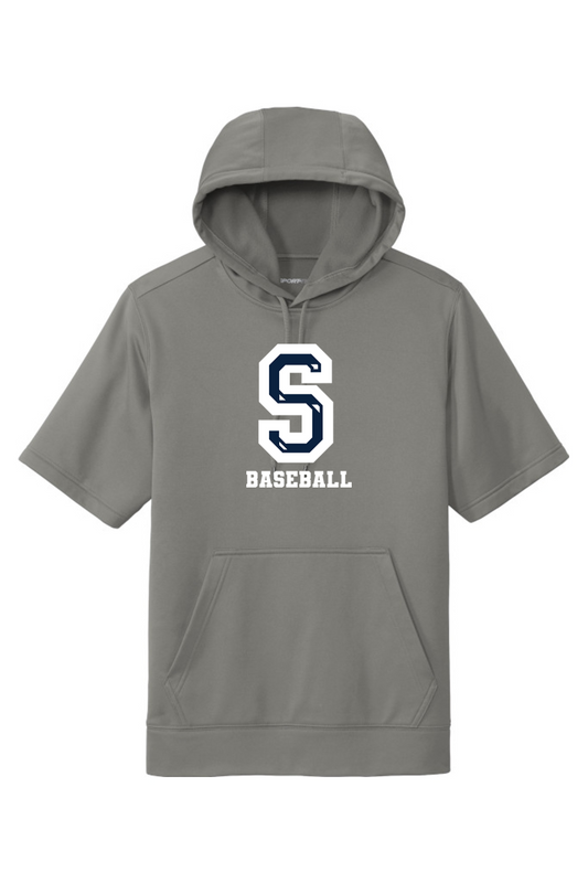 Sluggers Baseball Fleece Short Sleeve Hooded Pullover