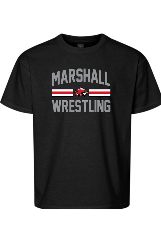 Marshall Redhawks Wrestling DTF Youth Softstyle T-Shirt