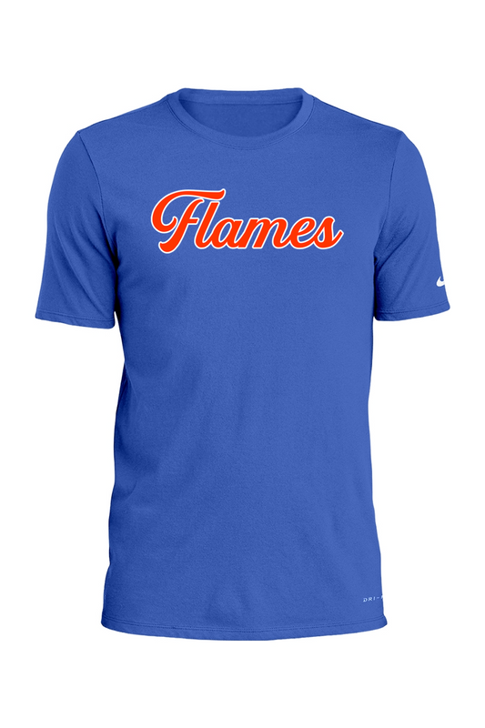 Flames MI Team DTF Nike Dri-FIT Cotton/Poly Tee