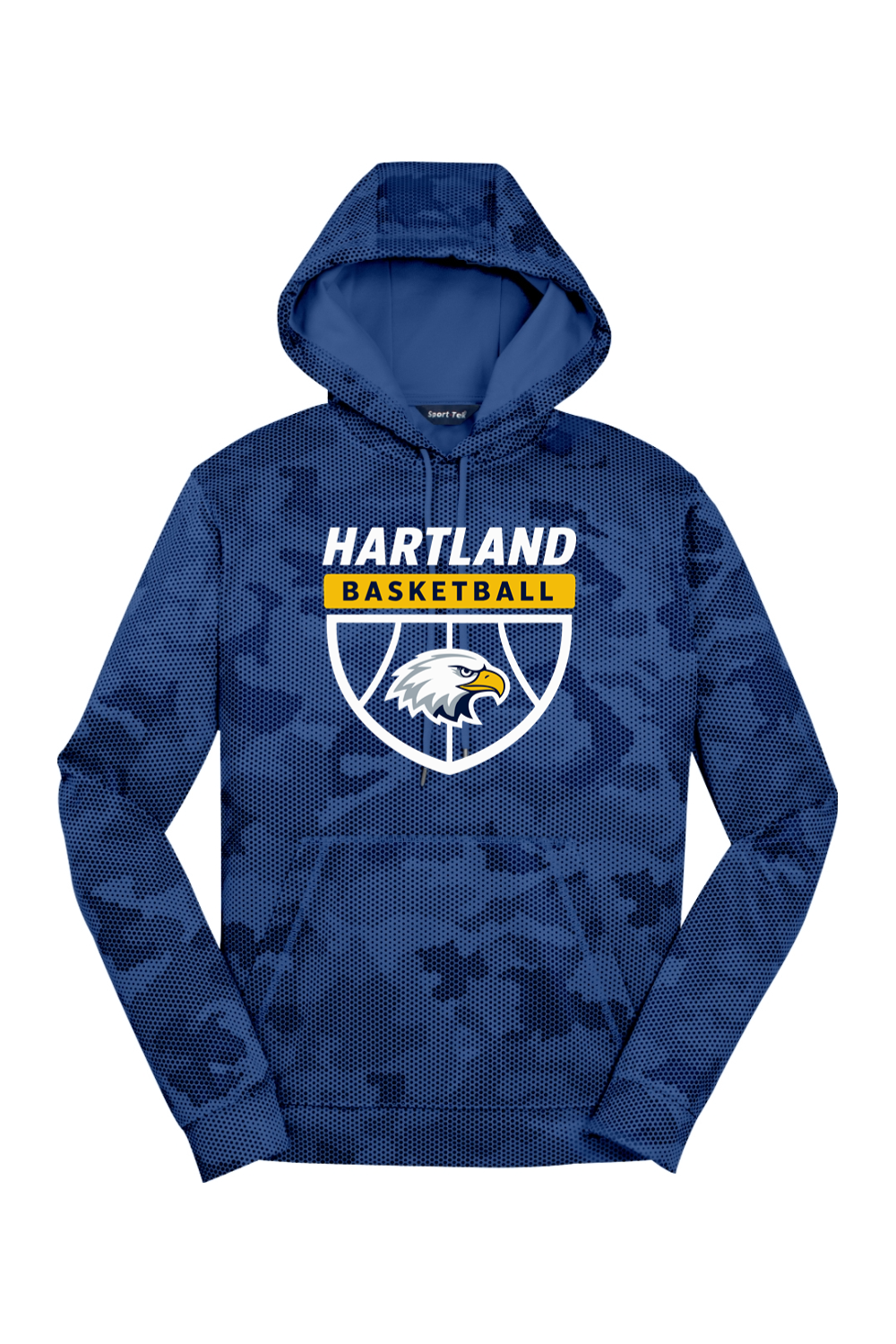 Hartland Basketball Sport-Wick CamoHex Fleece Hooded Pullover