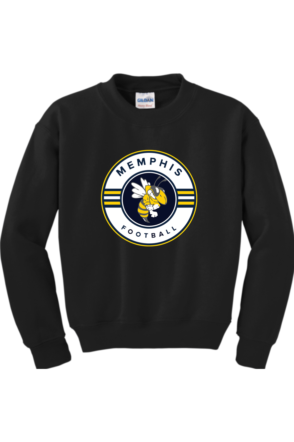 Memphis Football DTF Youth Heavy Blend Crewneck Sweatshirt