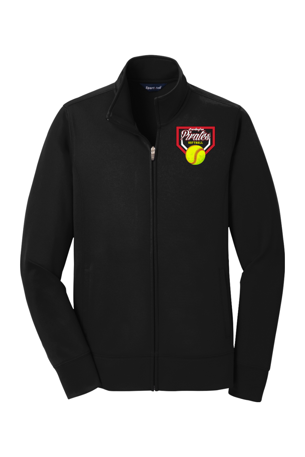 Cardington Pirates Softball DTF Ladies Sport-Wick Fleece Full-Zip Jacket