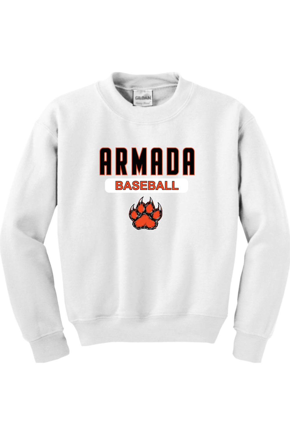 Armada Baseball Youth Heavy Blend Crewneck Sweatshirt