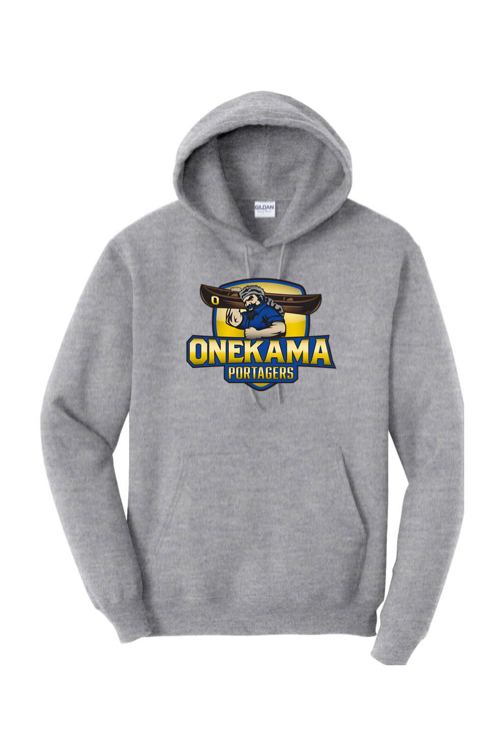 Onekama Portagers Football Heavy Blend Hooded Sweatshirt