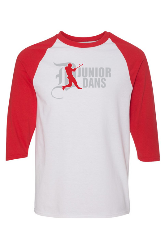 Junior Dans Baseball Heavy Cotton Raglan Three-Quarter Sleeve T-Shirt
