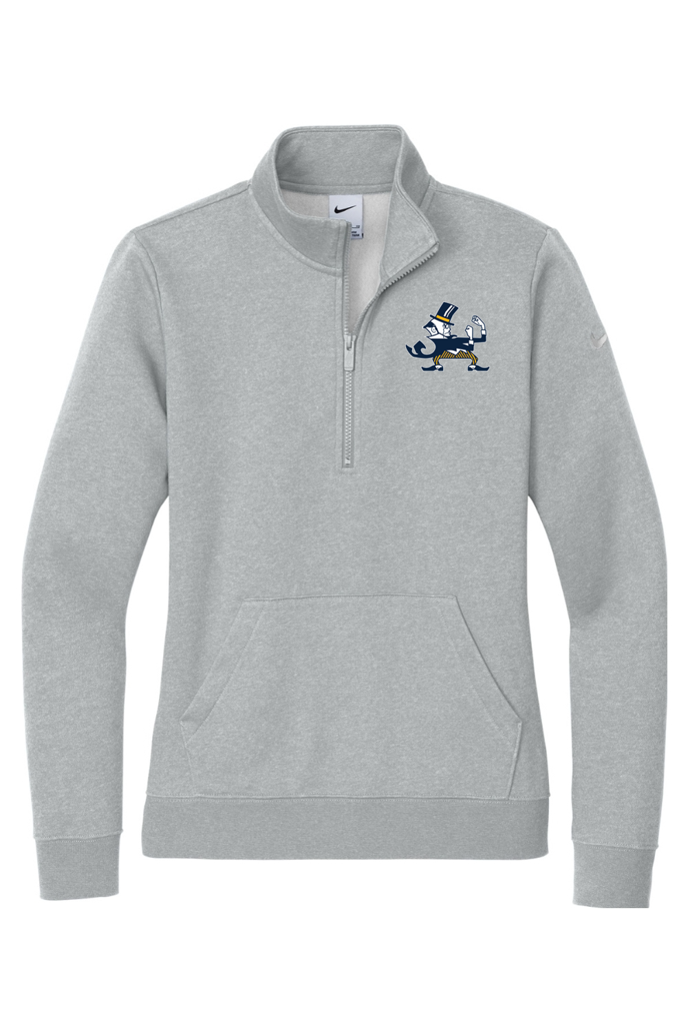 B-CC Wrestling DTF Nike Ladies Club Fleece Sleeve Swoosh 1/2-Zip