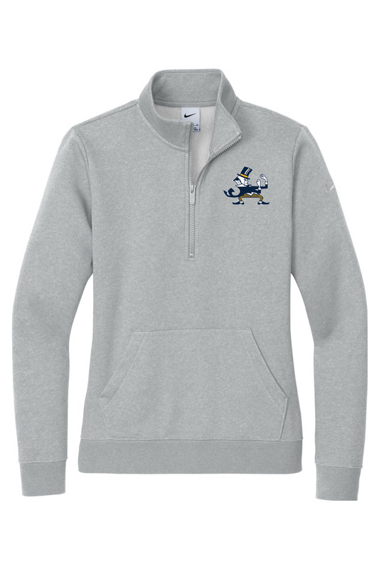 B-CC Wrestling DTF Nike Ladies Club Fleece Sleeve Swoosh 1/2-Zip