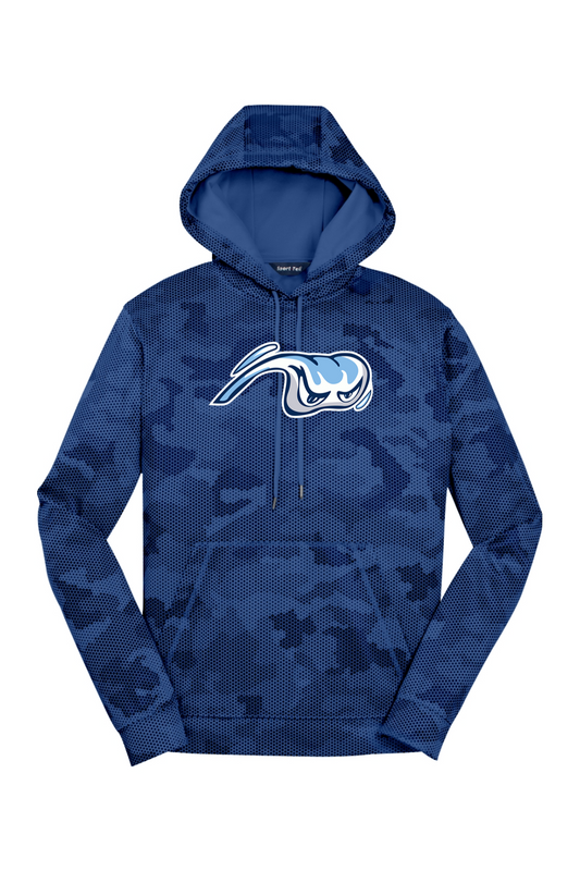 Whitecaps Baseball Sport-Wick CamoHex Fleece Hooded Pullover
