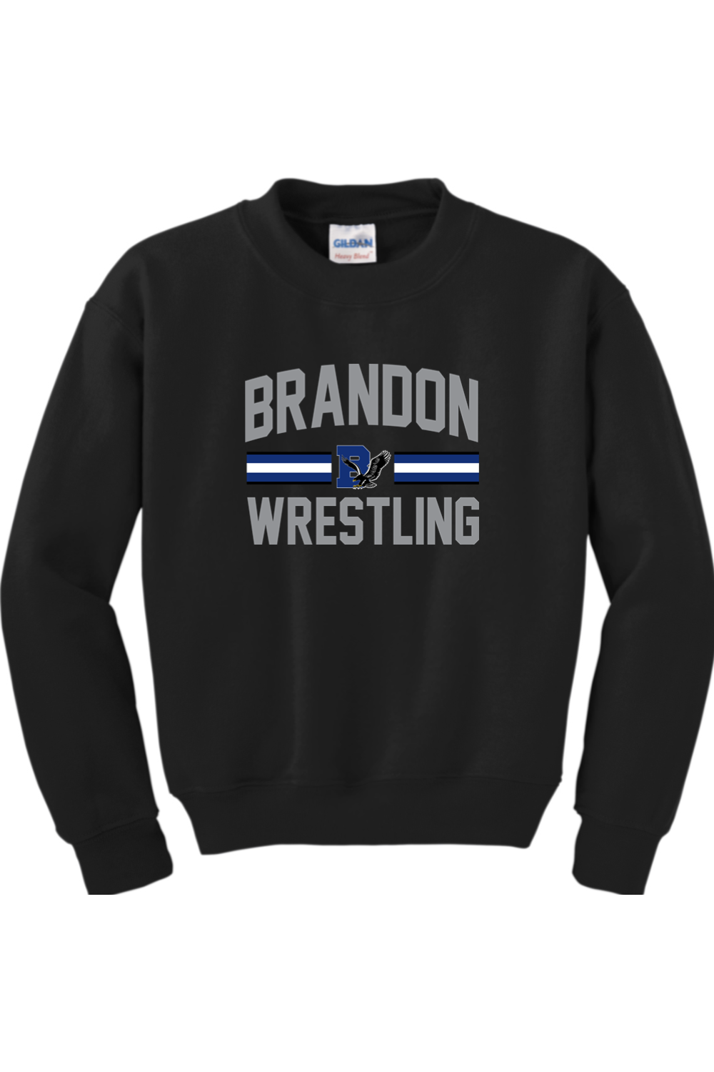 Brandon MS Wrestling DTF Youth Heavy Blend Crewneck Sweatshirt