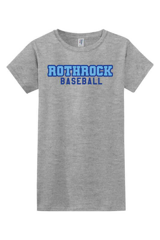 Rothrock Baseball Softstyle Ladies' T-Shirt