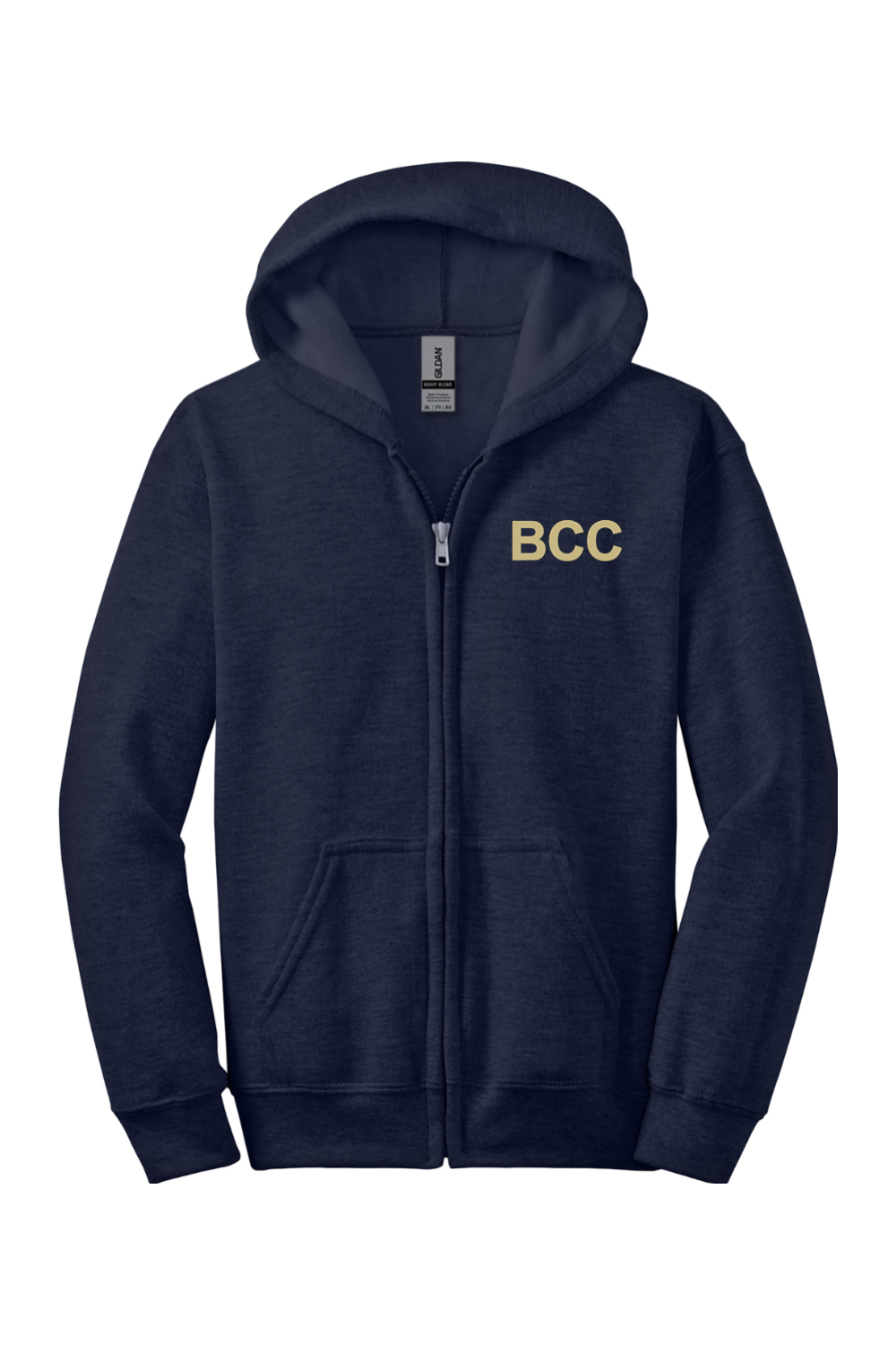 BCC Youth Wrestling YOUTH Gildan Heavy Blend Full-Zip Hooded Sweatshirt