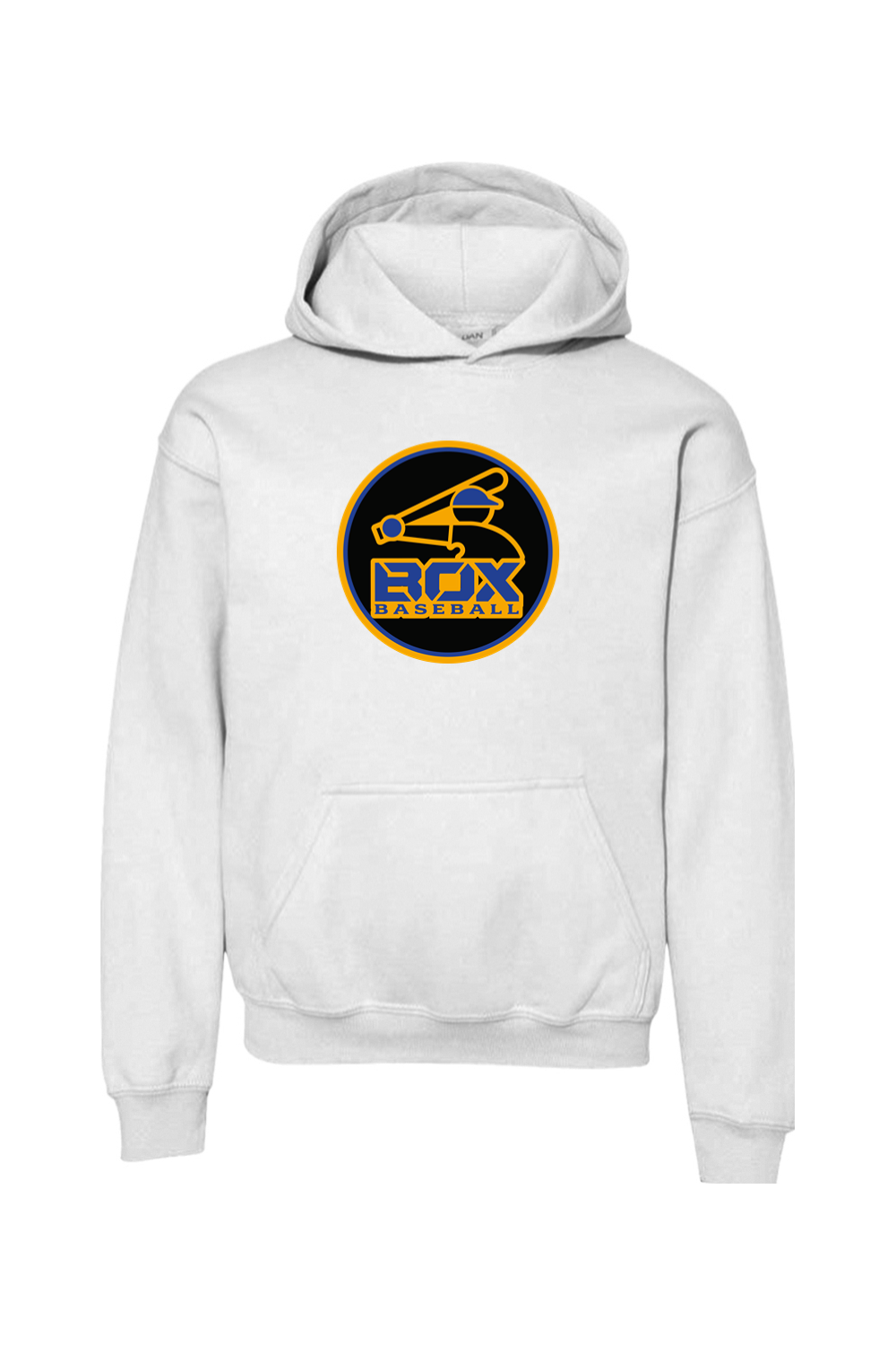 Jet Box Baseball DTF Youth Heavy Blend Hooded Sweatshirt