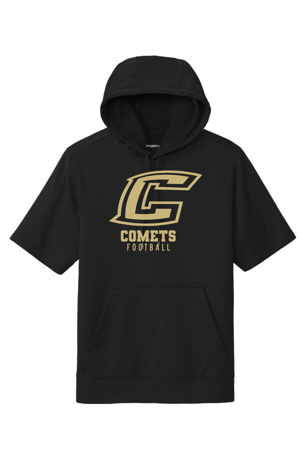 Comets Football DTF Fleece Short Sleeve Hooded Pullover