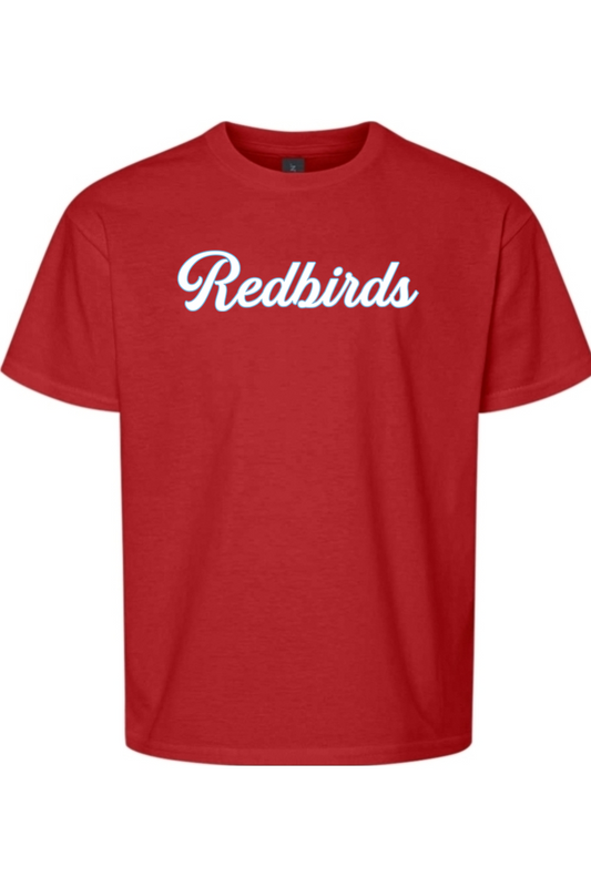 Marion Redbirds Baseball DTF Youth Softstyle T-Shirt