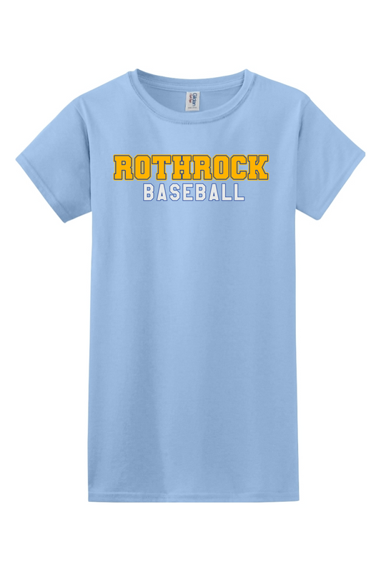 Rothrock Baseball Softstyle Ladies' T-Shirt