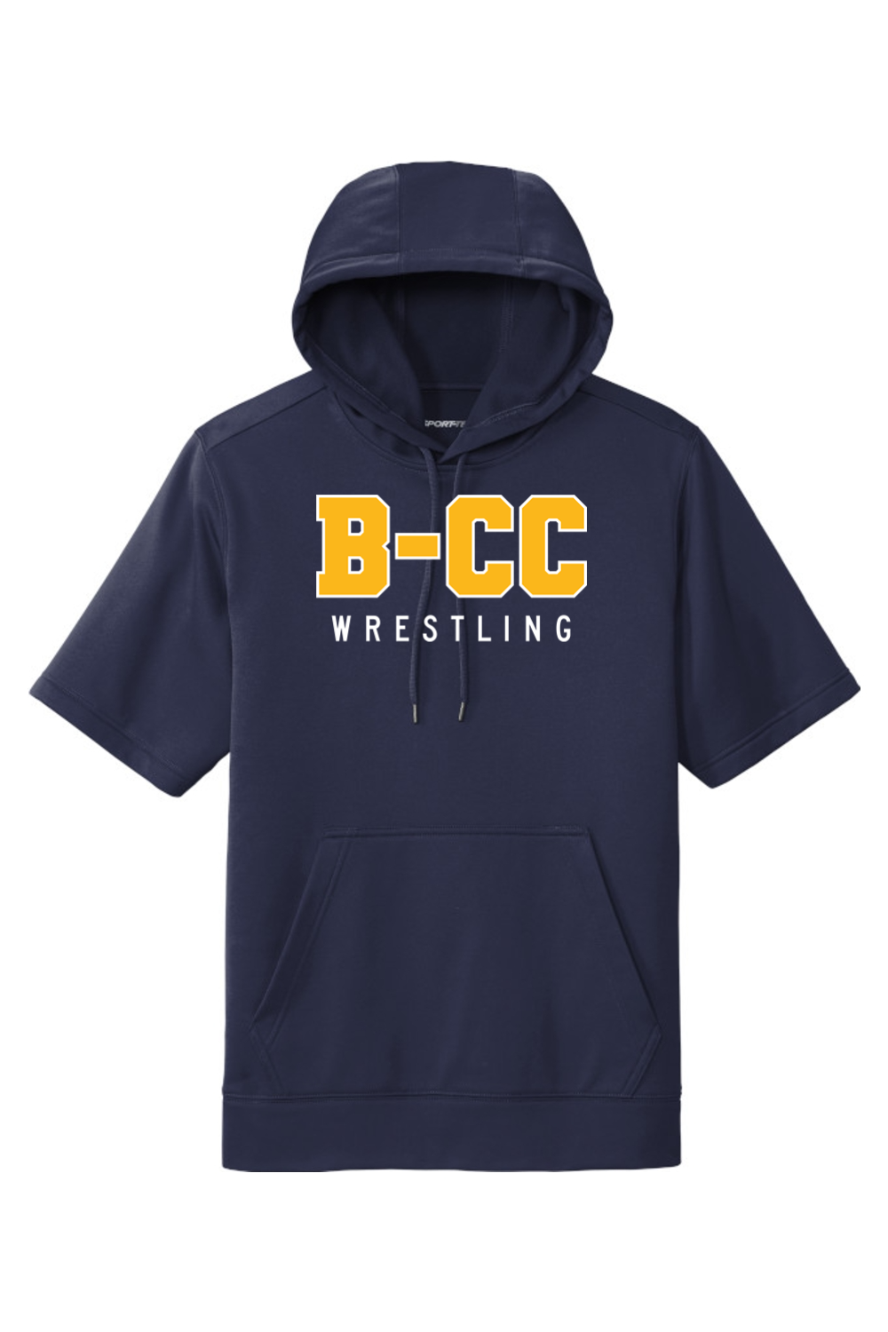 B-CC Wrestling DTF Sport-Wick Fleece Short Sleeve Hooded Pullover