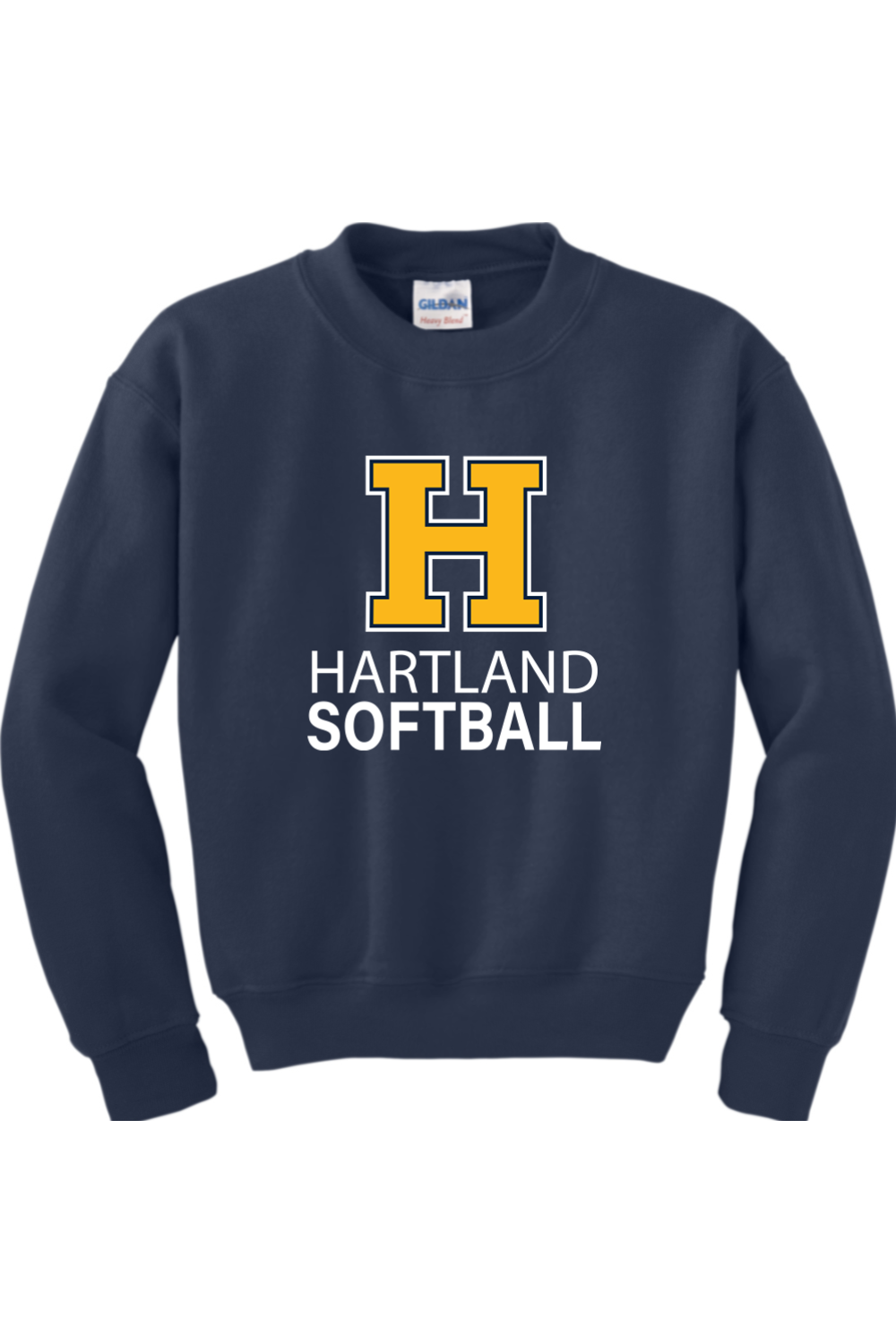 Hartland Softball Youth Heavy Blend Crewneck Sweatshirt