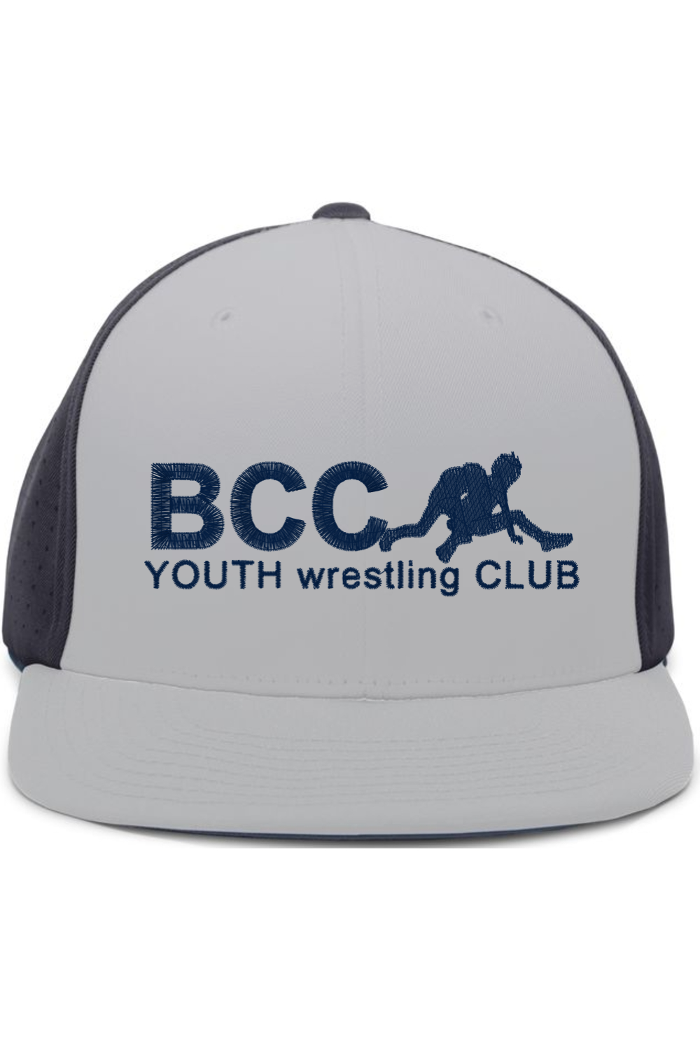 BCC Youth Wrestling Pacific Headwear Perforated F3 Performance Flexfit Cap (Fulfill)