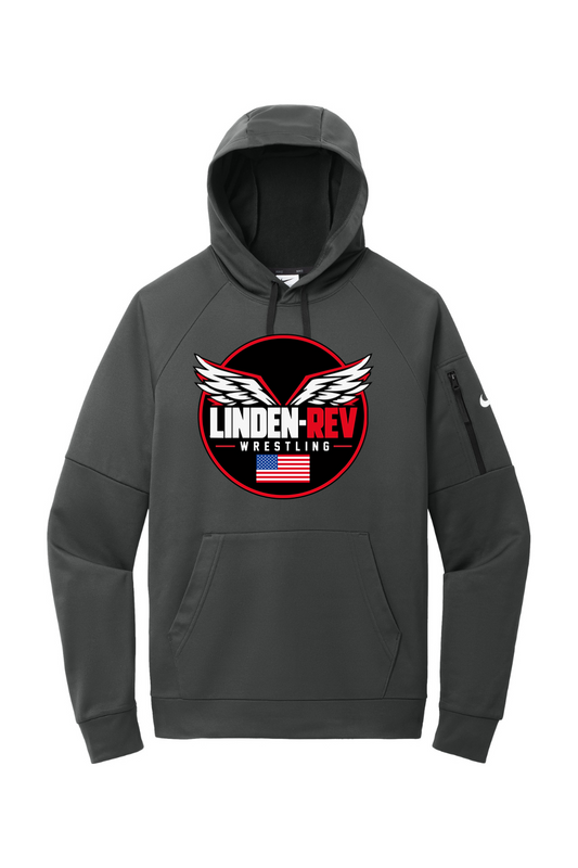 Linden Rev Wrestling DTF Nike Therma-FIT Pocket Pullover Fleece Hoodie