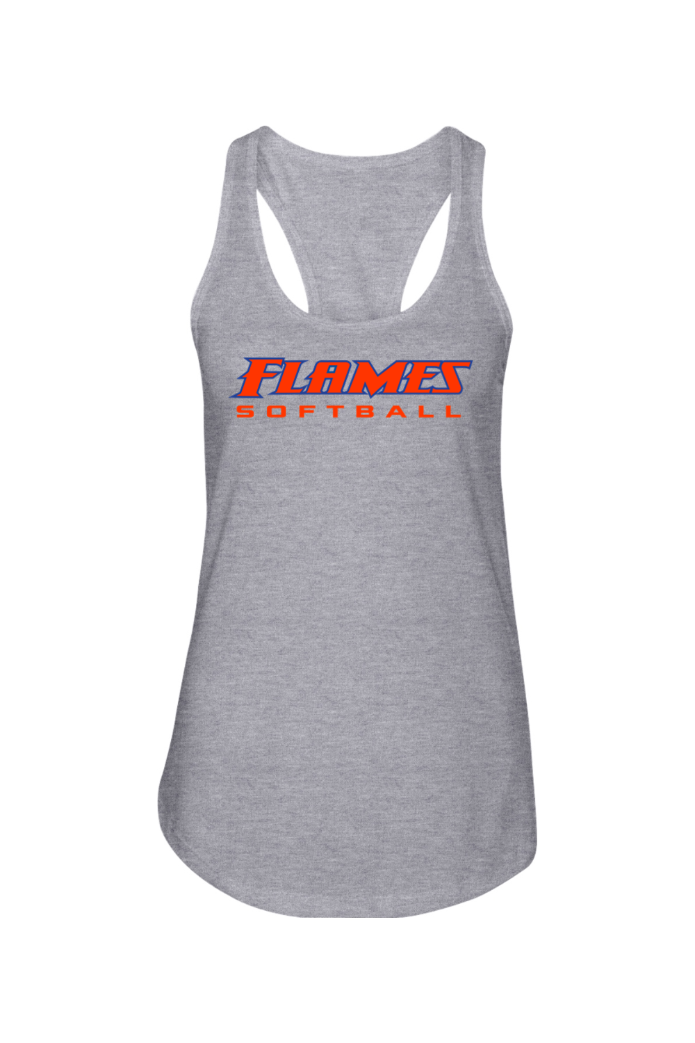 Flames MI Softball DTF Ladies Racerback Tank
