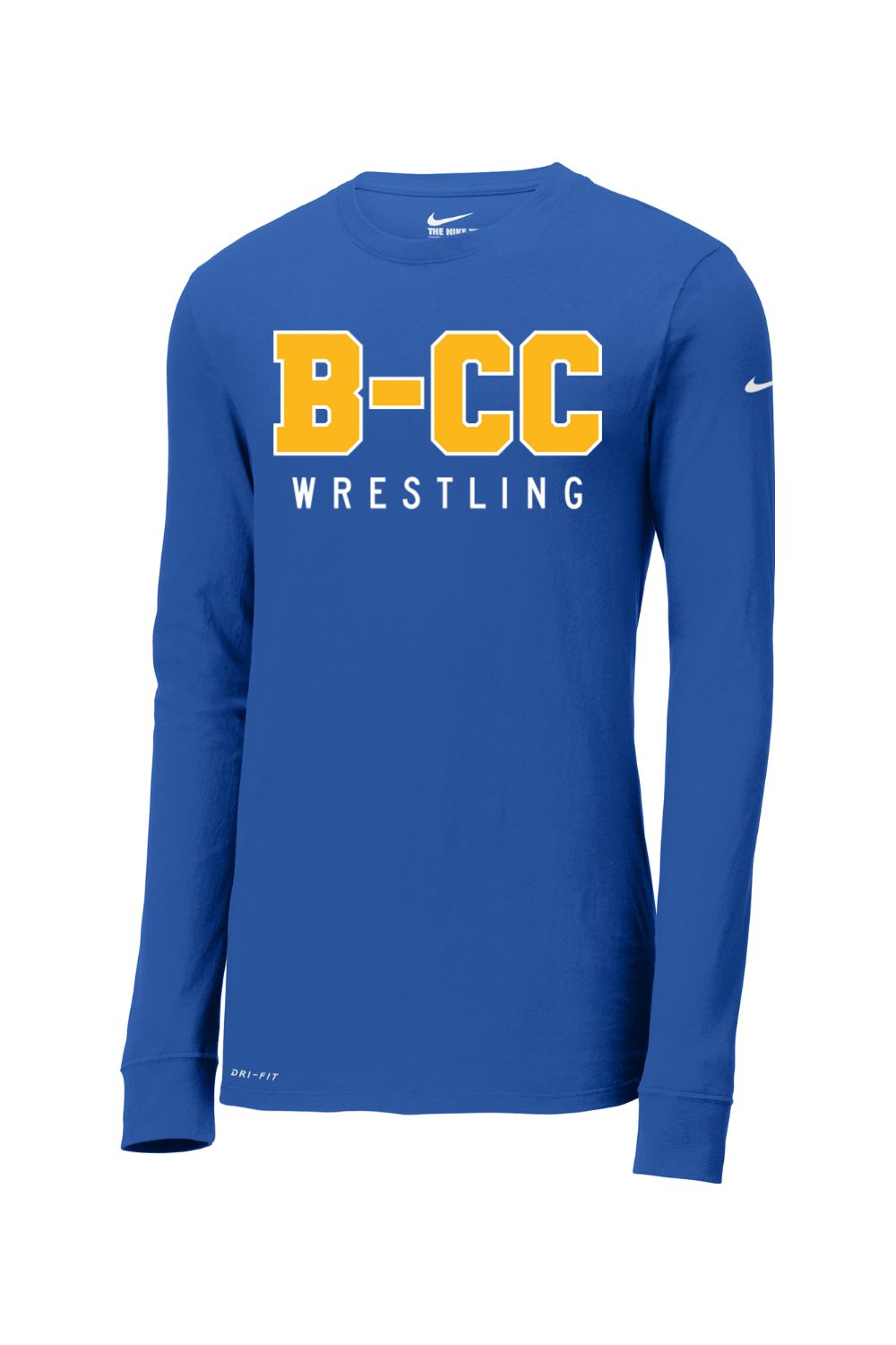 B-CC Wrestling DTF Nike Dri-FIT Cotton/Poly Long Sleeve Tee