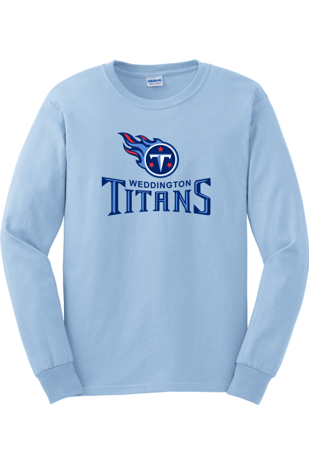 Weddington Titans Football DTF Ultra Cotton Long Sleeve T-Shirt