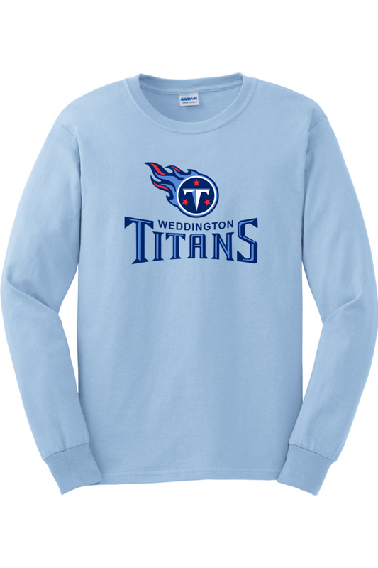 Weddington Titans Football DTF Ultra Cotton Long Sleeve T-Shirt